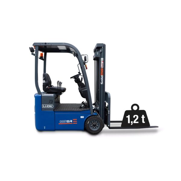 LI-ION Electric Forklift GSE12/4 incl. charger, load capacity 1.200 kg, SolidHub